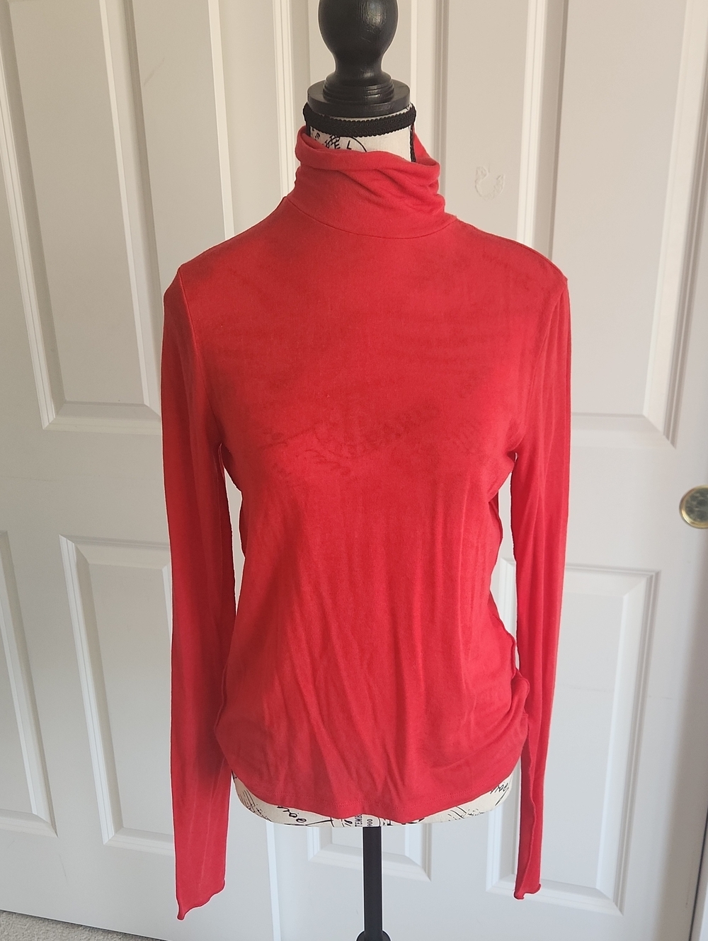 NWT Madewell Red Tissue Turtleneck SZ M